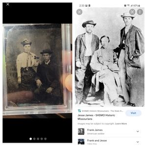 1880's Jesse James outlaw tintype original authentic